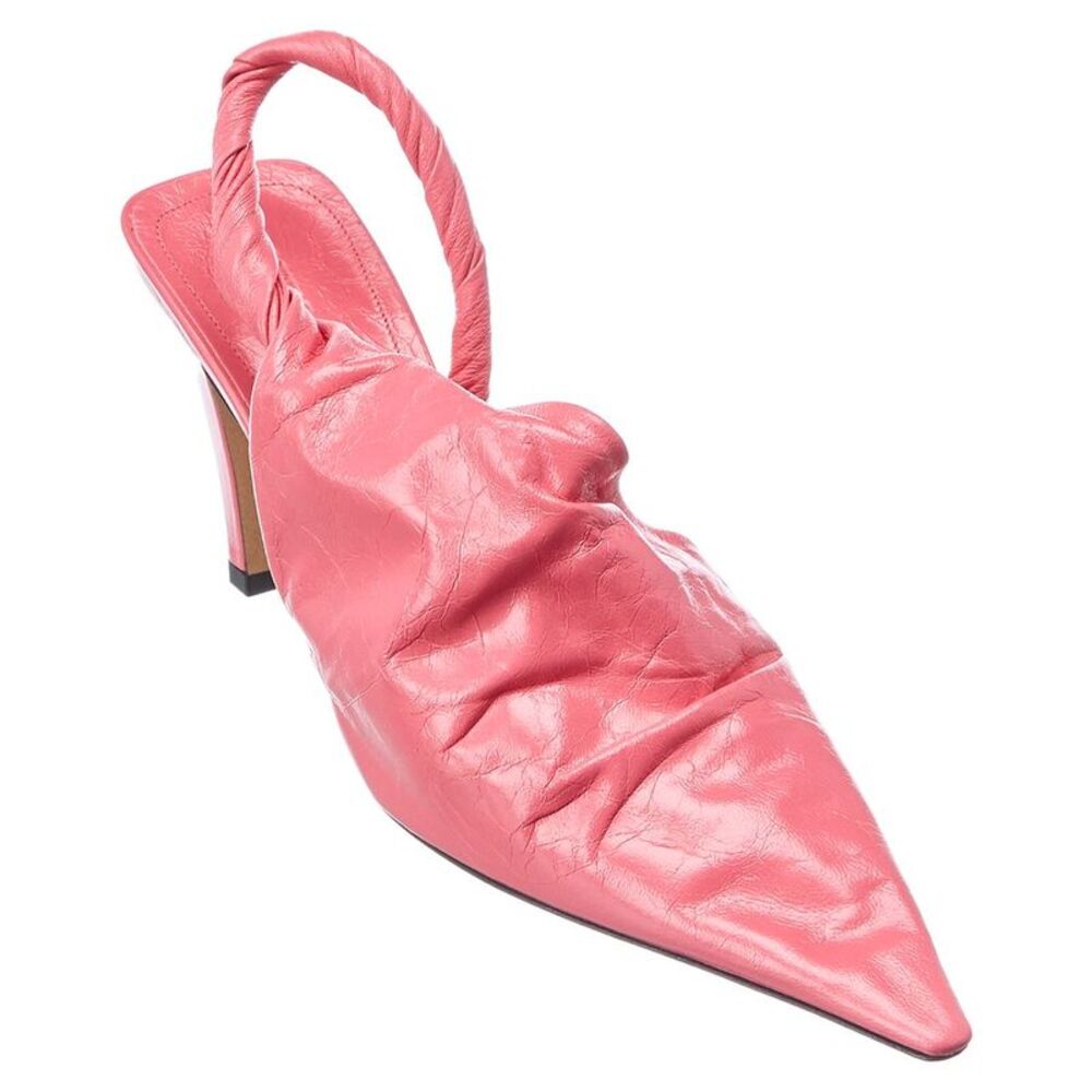 Bottega Veneta The Point Leather Slingback Pump, Pink